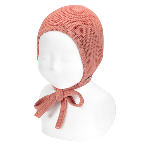 126 Terracotta - Garter Stitch Classic Bonnet - Condor