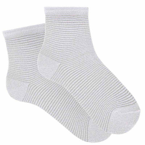 213 Silver - Metallic Ceremony Sheer Socks