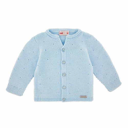 410 Baby Blue - Links Stitch Cardigan