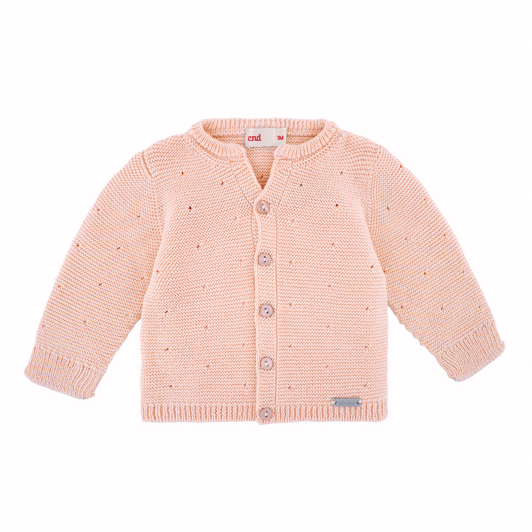 674 Nude - Links Stitch Cardigan