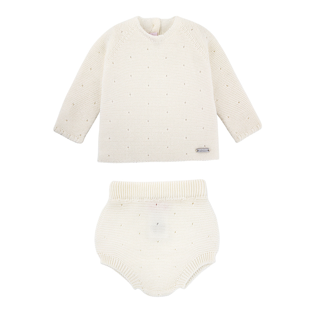 202 Cream (Off White) - Link Stitch Openwork Set