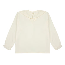 Load image into Gallery viewer, 303 Beige (Cream) -  Blouse with large flounced collar