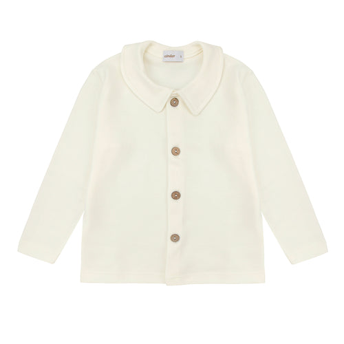 303 Beige (Cream) -  Button front shirt