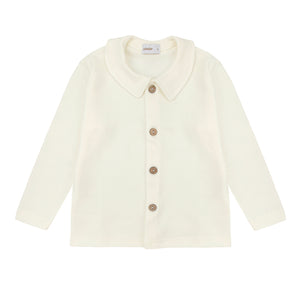 303 Beige (Cream) -  Button front shirt