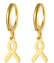 Load image into Gallery viewer, Ribbon drop earrings