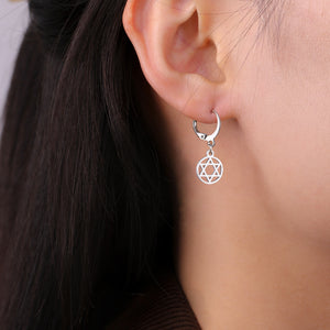 Magan David drop earrings