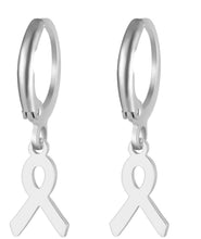 Load image into Gallery viewer, Ribbon drop earrings