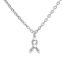 Load image into Gallery viewer, Mini Ribbon Necklace with text