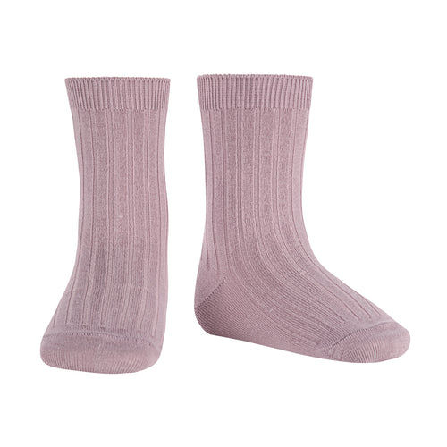 130 Pearl - Ribbed Short Socks Condor