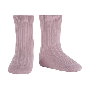 130 Pearl - Ribbed Short Socks Condor