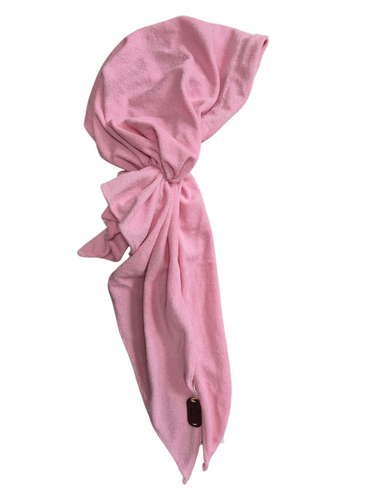 Pink Towelling  - Long-tail Pretied
