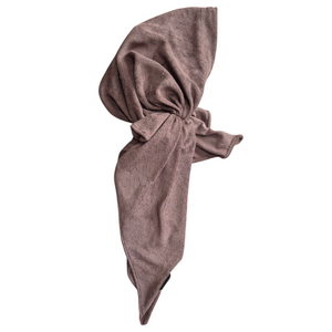 Chocolate Towelling  - Long-tail Pretied
