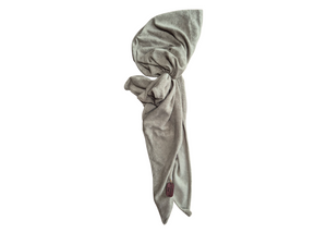 Olive Green Towelling  - Long-tail Pretied
