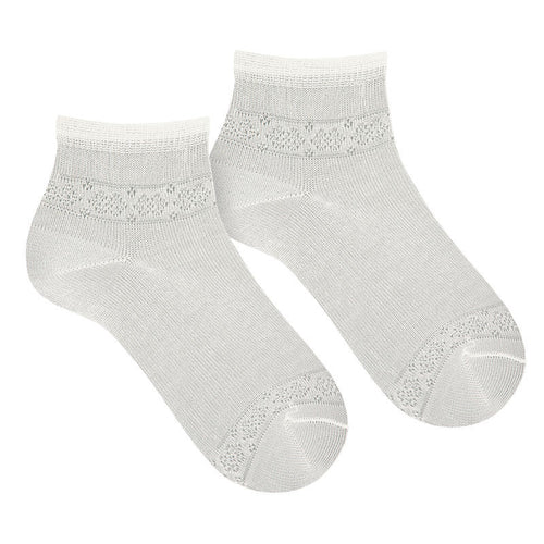 202 Cream (Off White)  - Ceremony Ankle Sock