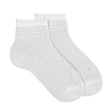 Load image into Gallery viewer, 200 White Ceremony Sock with Border