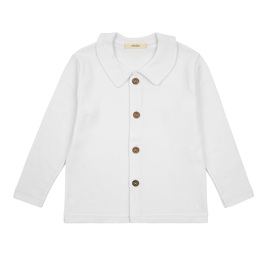 200 White -  Button front shirt