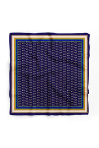 Custom Digital Printed - Turkish Cotton - Navy V design