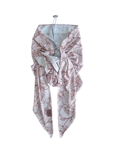 Peony Love - Custom Digital Printed - Dri Fit Long-tail Pretied
