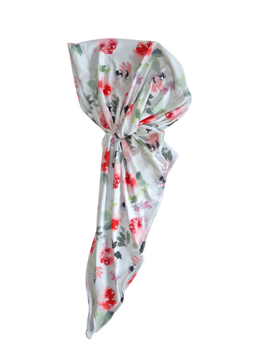 Rose Garden - Custom Digital Printed - Dri Fit Long-tail Pretied