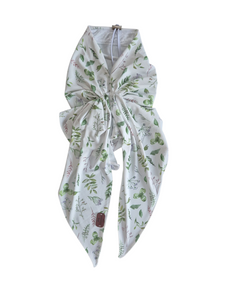 Herb Garden - Custom Digital Printed - Dri Fit Long-tail Pretied