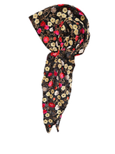 Load image into Gallery viewer, Devore Velvet Cherry Blossom  - Long tail Pretied Bandanna