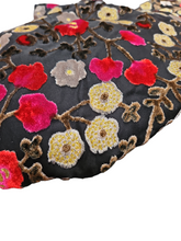 Load image into Gallery viewer, Devore Velvet Cherry Blossom  - Short tail Pretied Bandanna