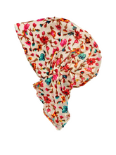 Load image into Gallery viewer, Devore Velvet Blossom  - Short tail Pretied Bandanna