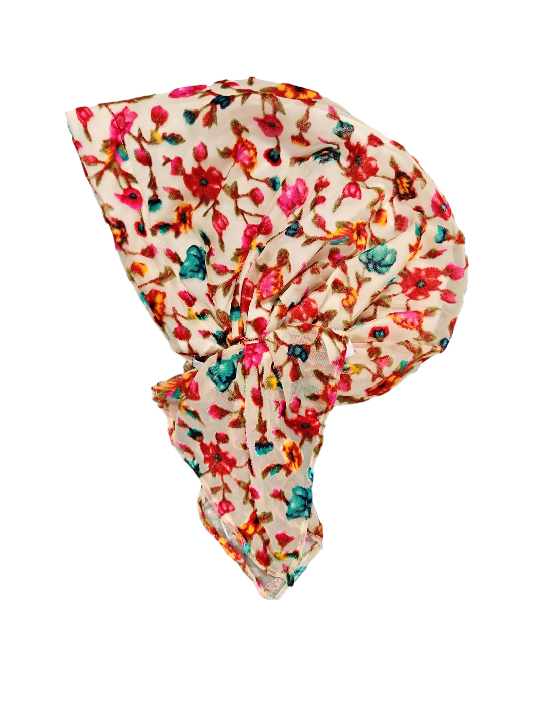 Devore Velvet Blossom  - Short tail Pretied Bandanna