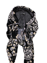 Load image into Gallery viewer, Devore Velvet Floral  - Long tail Pretied Bandanna