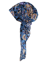 Load image into Gallery viewer, Devore Velvet Paisley  - Longtail Pretied Bandanna