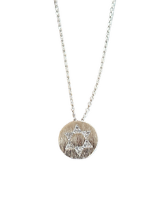 CZ Pave Star Of David Pendant Gold Dipped