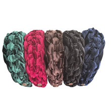 Load image into Gallery viewer, Braided Velvet Headband