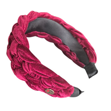 Load image into Gallery viewer, Braided Velvet Headband