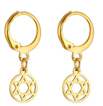 Load image into Gallery viewer, Magan David drop earrings