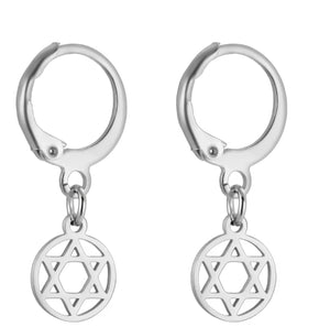 Magan David drop earrings