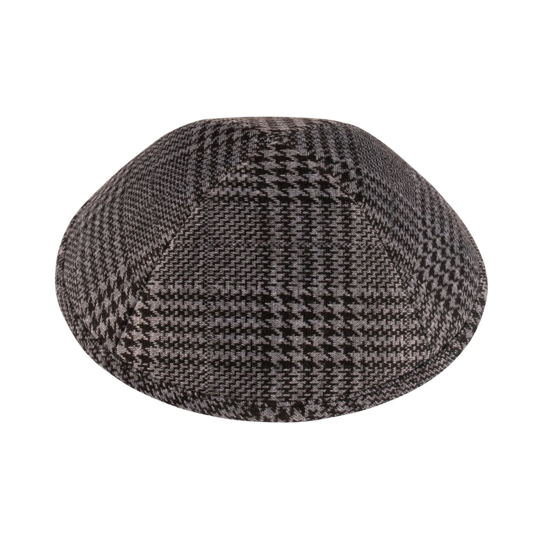 Black & Grey Houndstooth Plaid - Ikippah