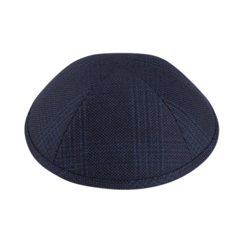 Blue and Black Plaid Suiting - Ikippah