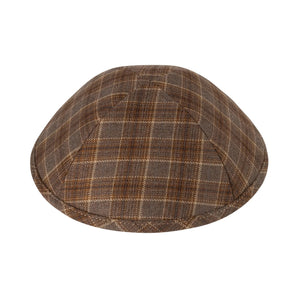 Brown & Camel Boxed Plaid - Ikippah