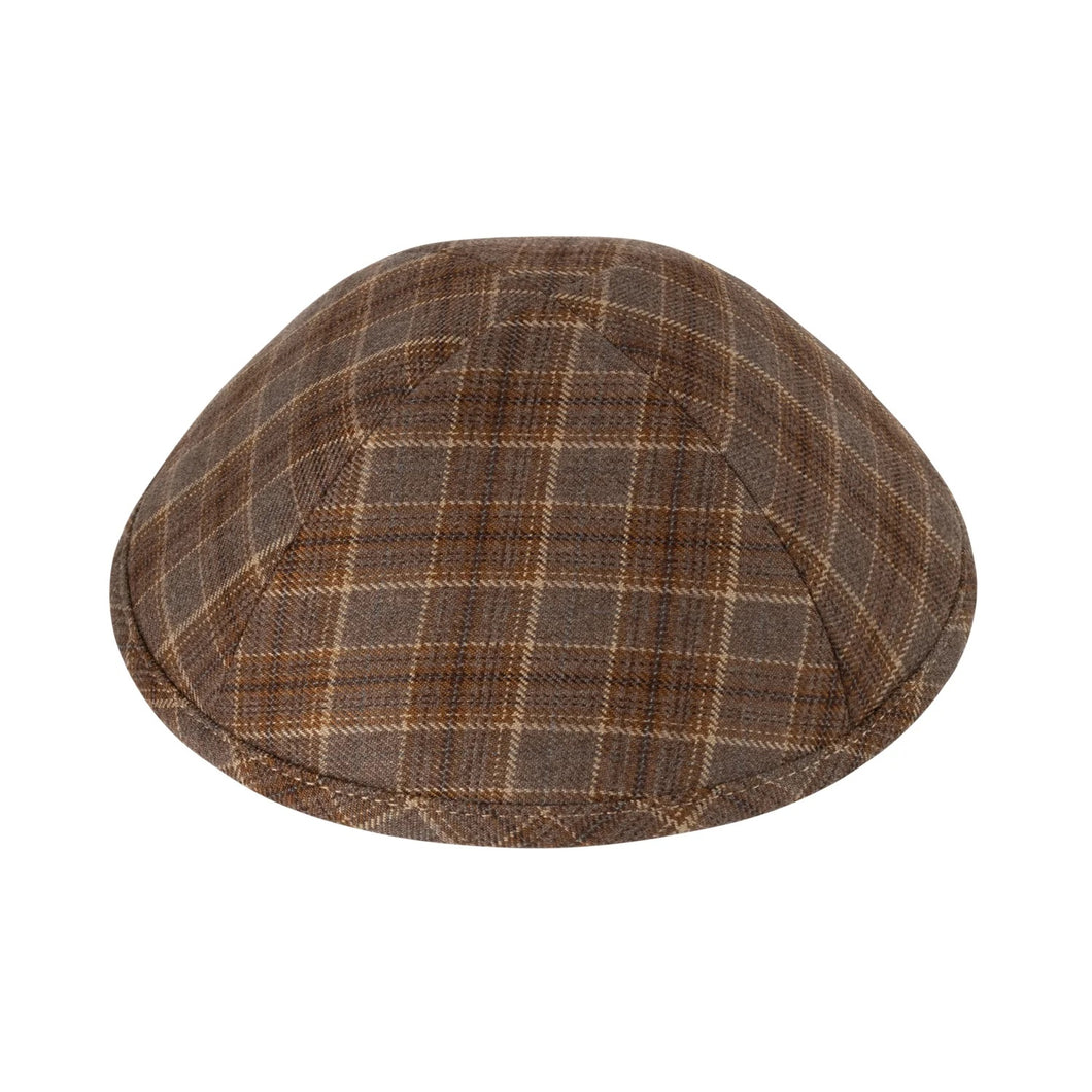 Brown & Camel Boxed Plaid - Ikippah