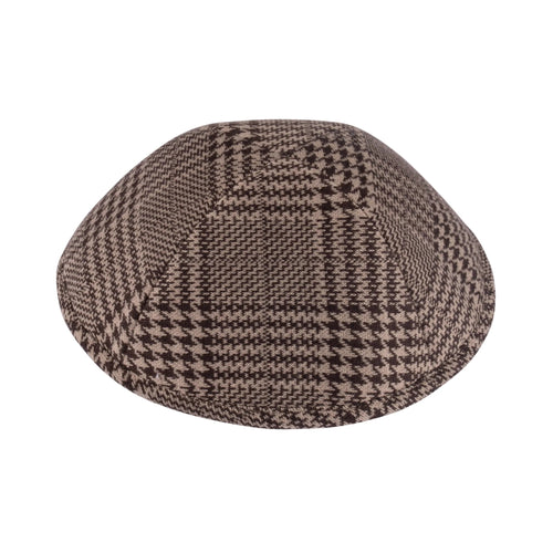 Brown Camel  Houndstooth Plaid - Ikippah