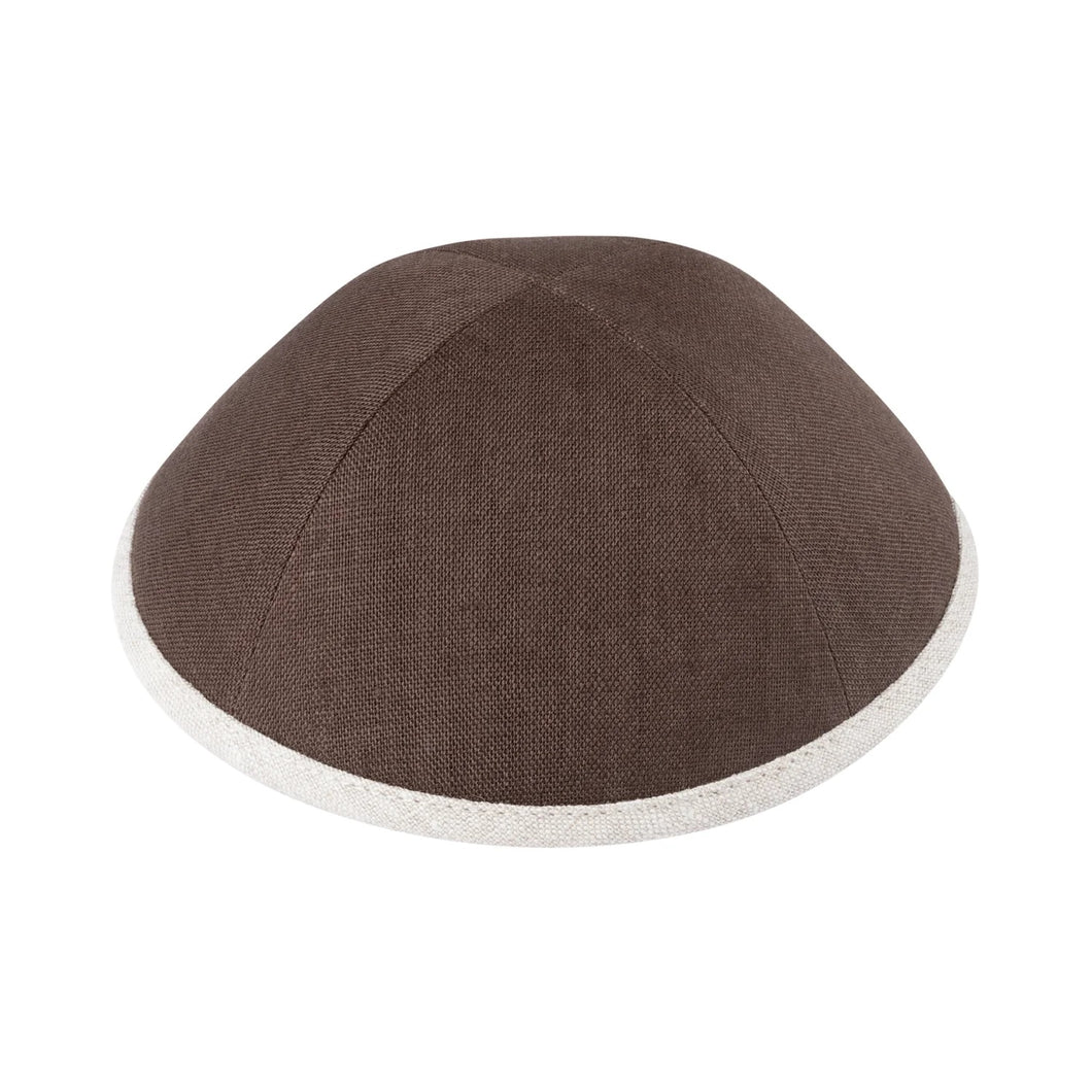 Brown Linen with Tan Rim - Ikippah