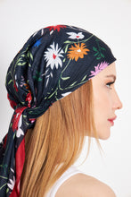 Load image into Gallery viewer, Black Mix Floral Garden  - Turkish Cotton