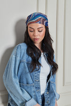 Load image into Gallery viewer, Custom Digital Printed - Turkish Cotton Square Scarf - Blue Roots