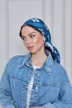 Load image into Gallery viewer, Custom Digital Printed - Turkish Cotton - Denim Look Plaid