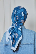 Load image into Gallery viewer, Custom Digital Printed - Turkish Cotton - Denim Look Plaid