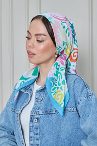 Custom Digital Printed - Turkish Cotton - Summer Happy