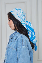 Load image into Gallery viewer, Custom Digital Printed - Turkish Cotton - Blue Foliage