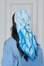 Load image into Gallery viewer, Custom Digital Printed - Turkish Cotton - Blue Foliage