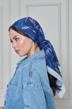 Load image into Gallery viewer, Custom Digital Printed - Turkish Cotton - Navy Brushstrokes