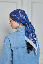 Load image into Gallery viewer, Custom Digital Printed - Turkish Cotton - Navy Brushstrokes